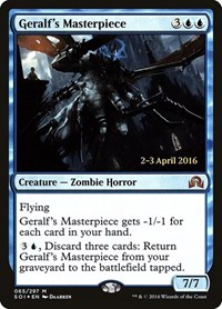 Geralf's Masterpiece, Prerelease Cards