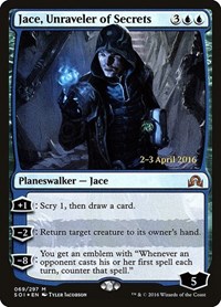 Jace, Unraveler of Secrets, Prerelease Cards