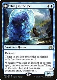 Thing in the Ice, Prerelease Cards