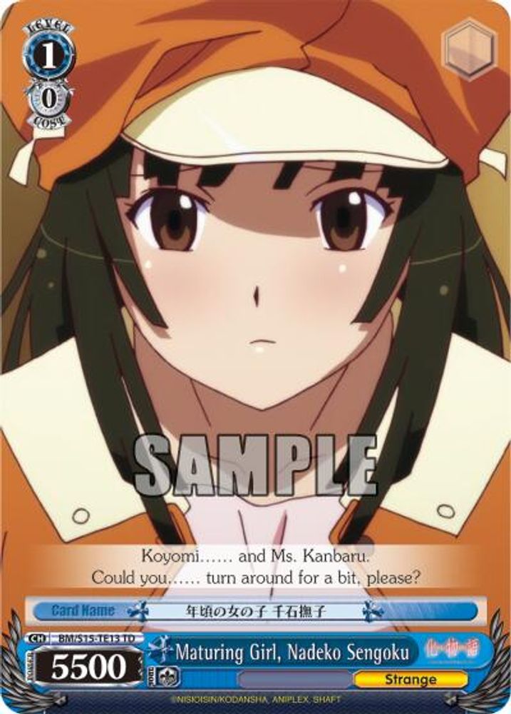 Maturing Girl, Nadeko Sengoku (TD), Standard, front