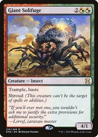 Giant Solifuge, Eternal Masters