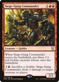 Siege-Gang Commander, Eternal Masters