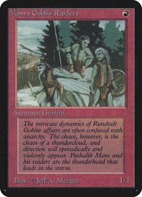 Mons's Goblin Raiders, Alpha Edition