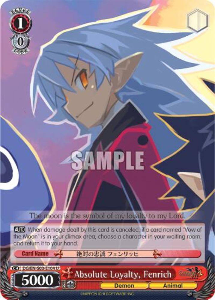 Absolute Loyalty, Fenrich, Standard, front