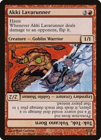Akki Lavarunner // Tok-Tok, Volcano Born, Champions of Kamigawa