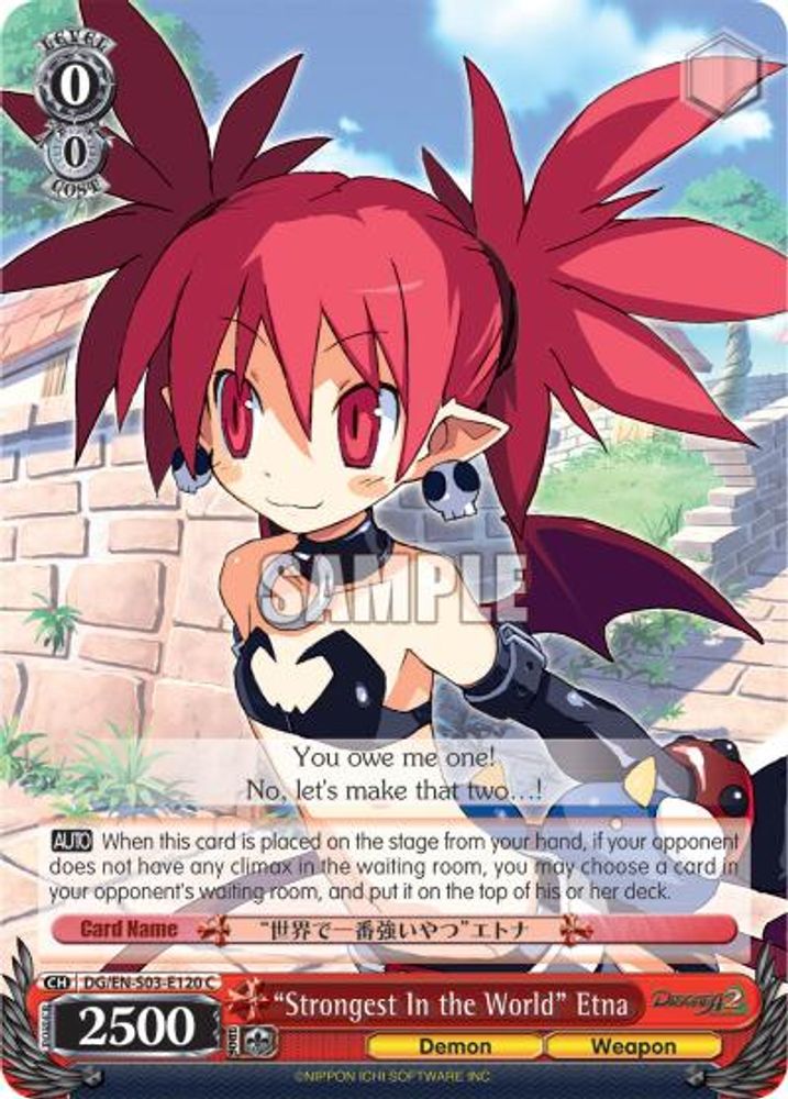 "Strongest In the World" Etna, Standard, front
