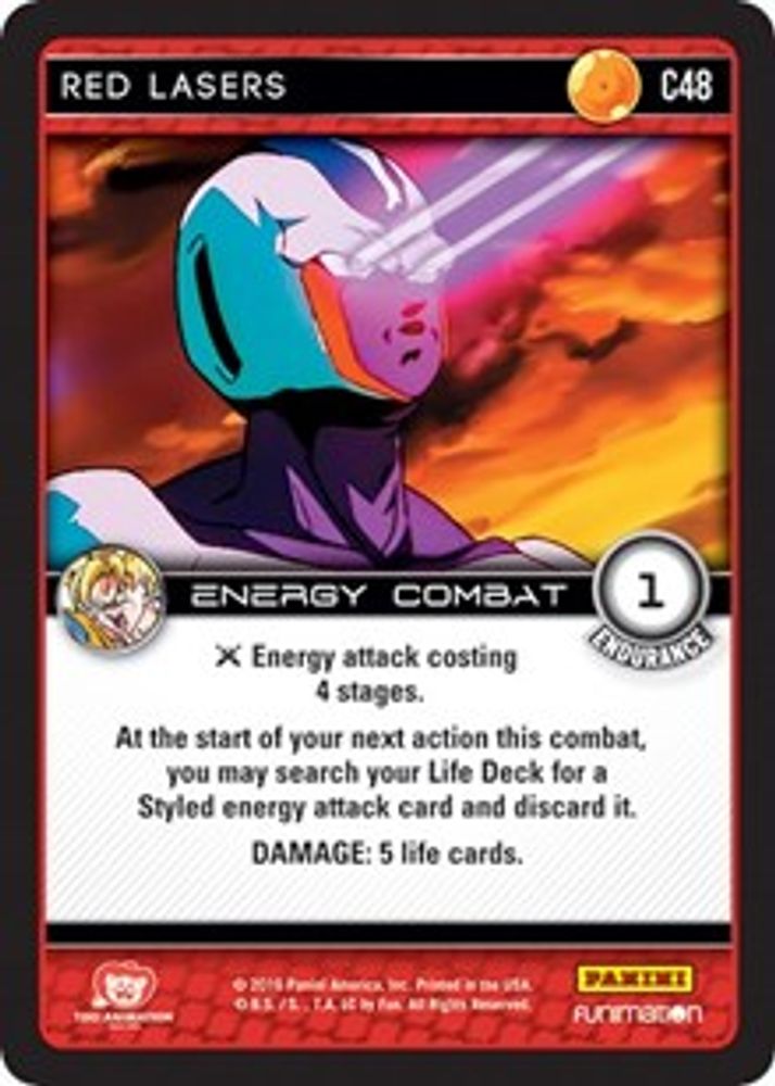Red Lasers, Standard, front
