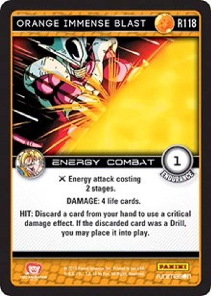 Orange Immense Blast, Standard, front