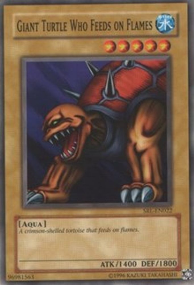 Giant Turtle Who Feeds on Flames, Unlimited, front