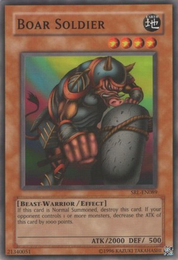 Boar Soldier, Unlimited, front