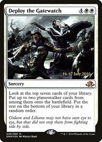 Deploy the Gatewatch, Prerelease Cards