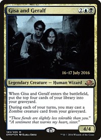 Gisa and Geralf, Prerelease Cards