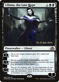 Liliana, the Last Hope, Prerelease Cards