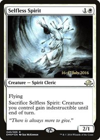 Selfless Spirit, Prerelease Cards