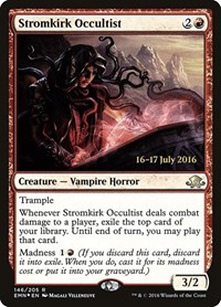 Stromkirk Occultist, Prerelease Cards