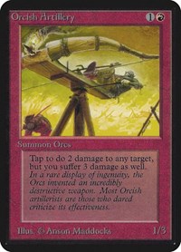 Orcish Artillery, Alpha Edition