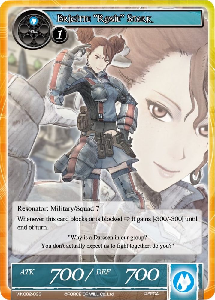 Brigitte "Rosie" Stark, Foil, front