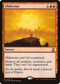 Obliterate, From the Vault: Lore
