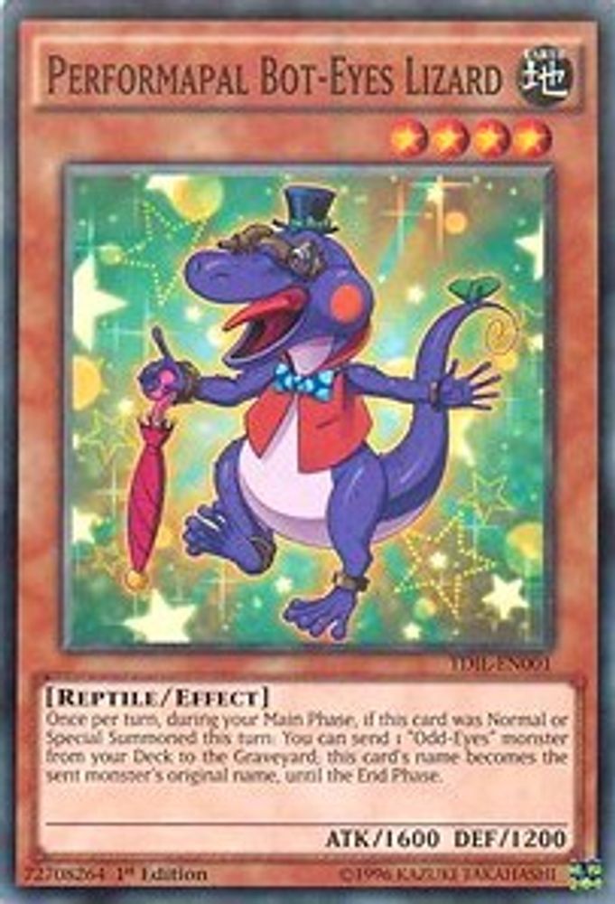 Performapal Bot-Eyes Lizard, 1st-edition, front