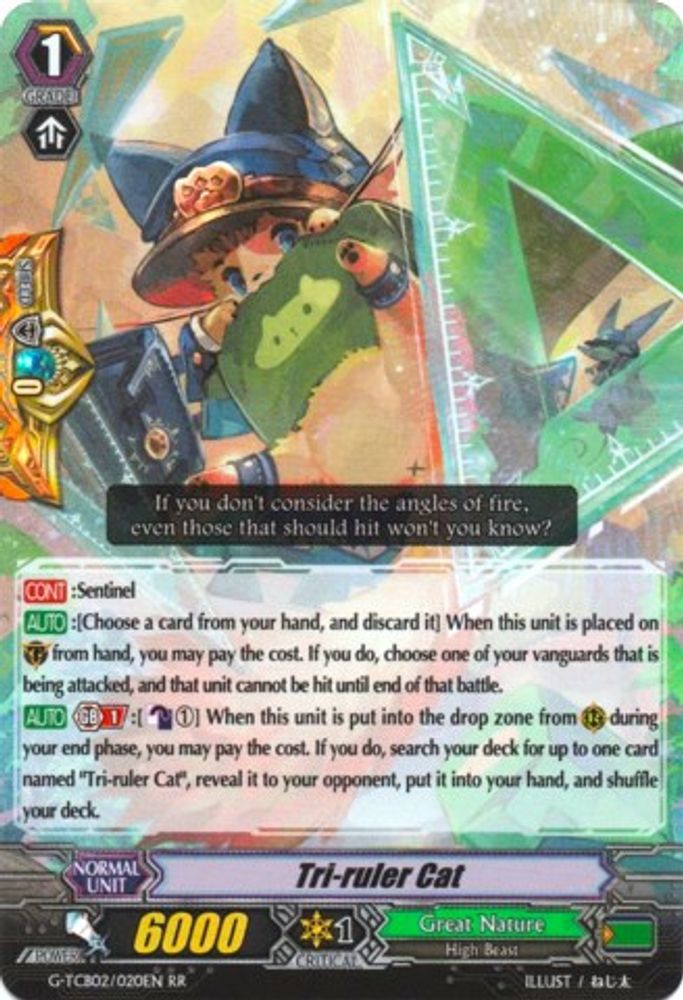 Tri-ruler Cat, Standard, front