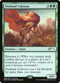 Outland Colossus, Unique and Miscellaneous Promos