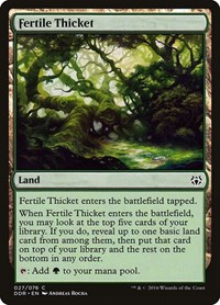 Fertile Thicket, Duel Decks: Nissa vs. Ob Nixilis