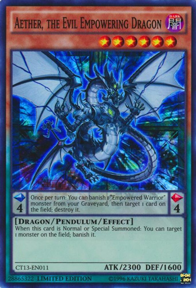 Aether, the Evil Empowering Dragon, Limited, front