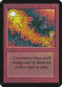 Red Elemental Blast, Alpha Edition