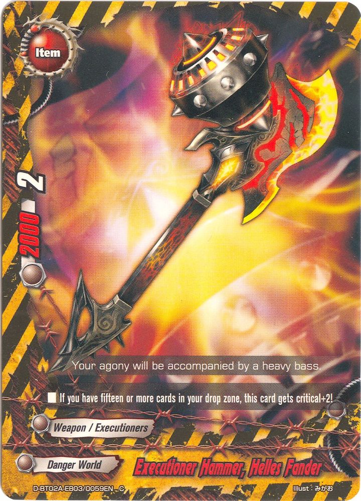 Executioner Hammer, Helles Fander, Standard, front
