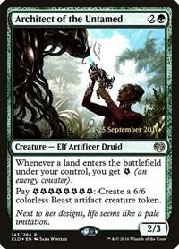 Architect of the Untamed, Prerelease Cards