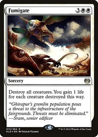 Fumigate, Prerelease Cards
