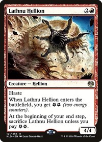 Lathnu Hellion, Prerelease Cards