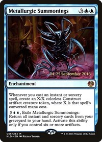 Metallurgic Summonings, Prerelease Cards