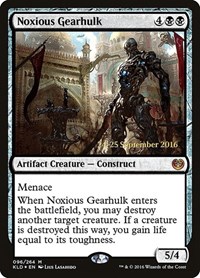 Noxious Gearhulk, Prerelease Cards