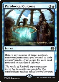 Paradoxical Outcome, Prerelease Cards