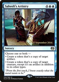 Saheeli's Artistry, Prerelease Cards
