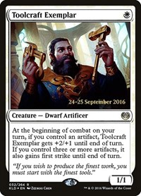 Toolcraft Exemplar, Prerelease Cards