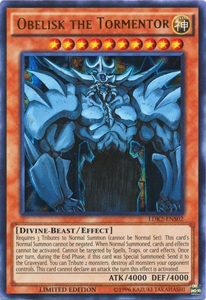 Obelisk the Tormentor, Limited, front