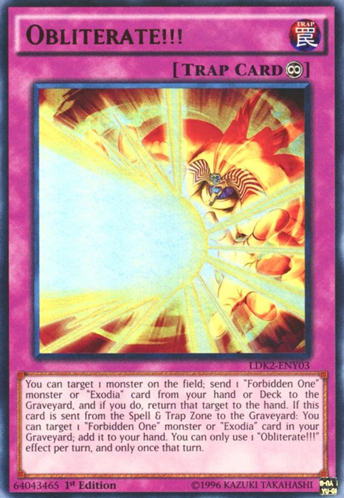 Obliterate!!!, 1st-edition, front