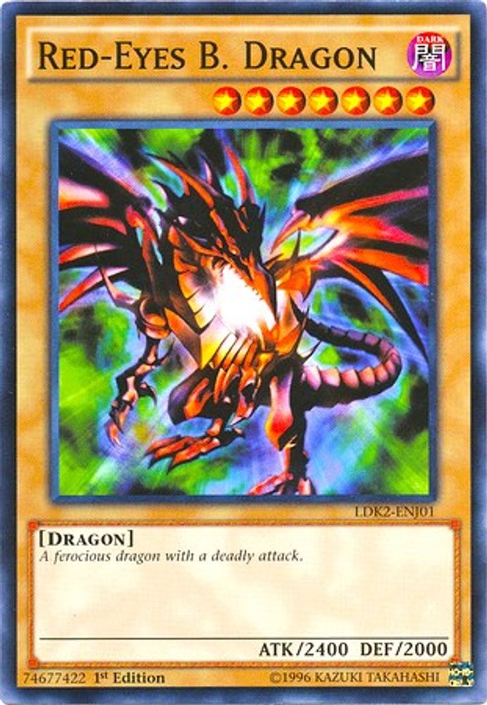 Red-Eyes B. Dragon, 1st-edition, front