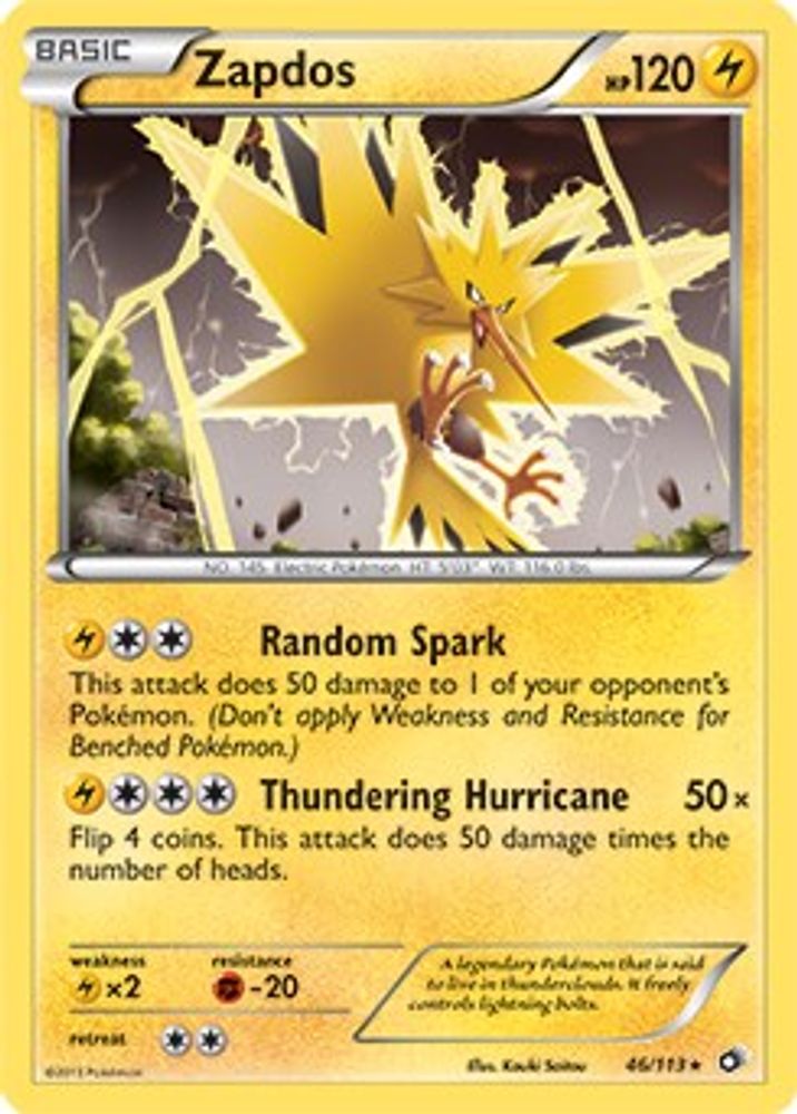Zapdos - 46/113 (BW Legendary Treasures)