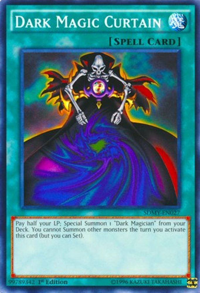 Dark Magic Curtain, 1st-edition, front