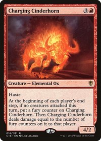 Charging Cinderhorn, Commander 2016
