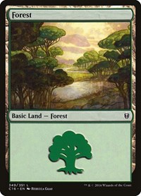 Forest (349), Commander 2016