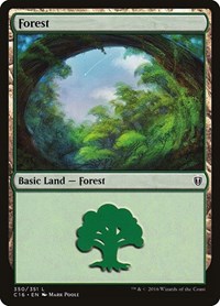 Forest (350), Commander 2016