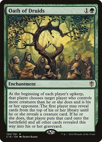Oath of Druids, Commander 2016