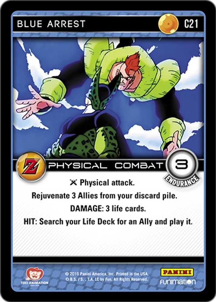 Blue Arrest, Standard, front