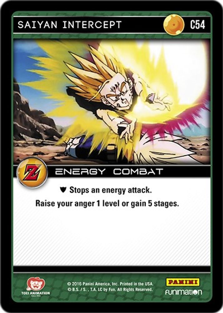 Saiyan Intercept, Standard, front