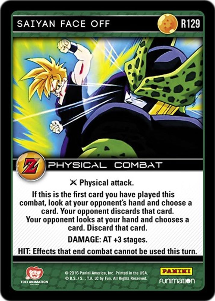 Saiyan Face Off, Standard, front