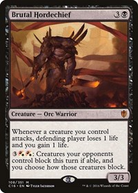 Brutal Hordechief, Commander 2016